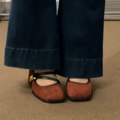 Chunky Heel Mary Jane Shoes