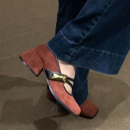 Chunky Heel Mary Jane Shoes