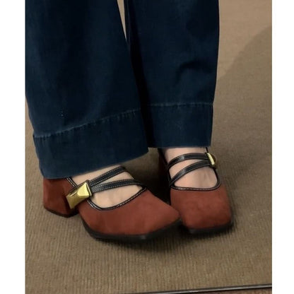 Chunky Heel Mary Jane Shoes