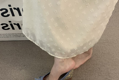 Square-Toe Bow Flats