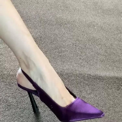 Stiletto Heel Slingback Pumps