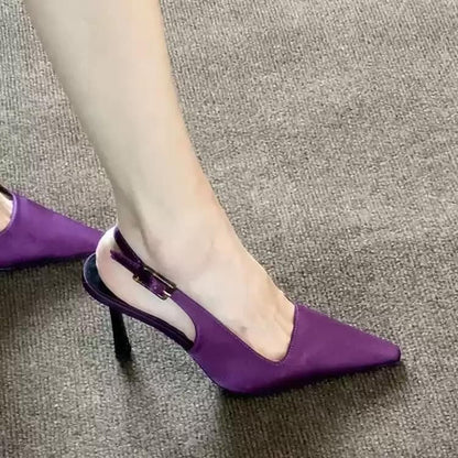 Stiletto Heel Slingback Pumps