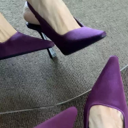 Stiletto Heel Slingback Pumps