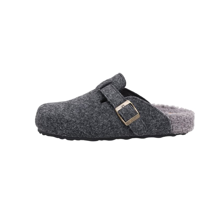 Buckled Mules / Slip-Ons