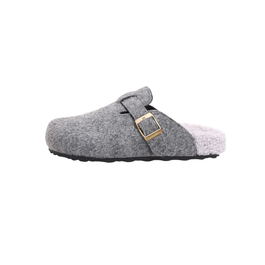 Buckled Mules / Slip-Ons