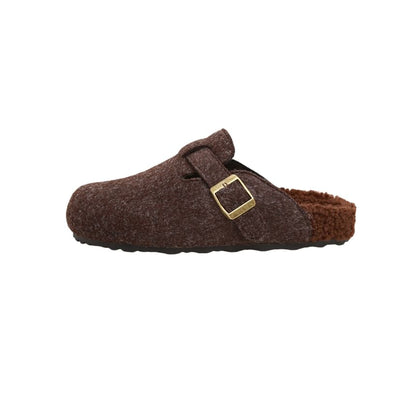 Buckled Mules / Slip-Ons