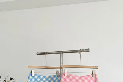 Plaid Pleated High-Rise Mini Skater Skirt