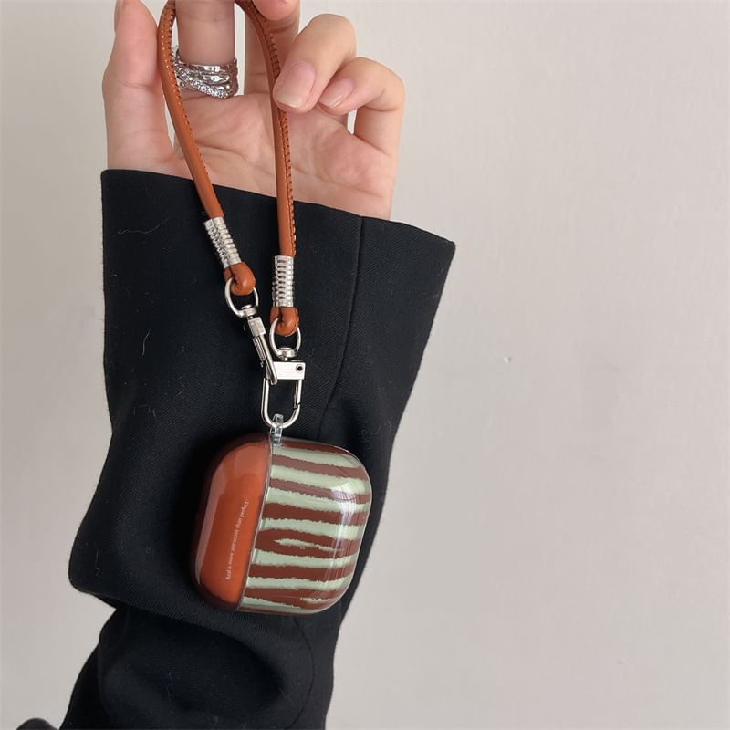 Striped AirPods / Pro Earphone Case Skin / Strap / Set