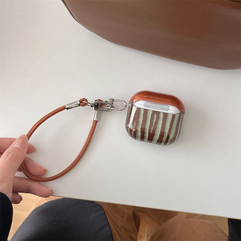Striped AirPods / Pro Earphone Case Skin / Strap / Set
