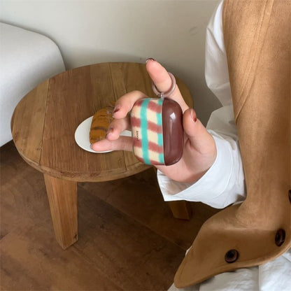 Plaid AirPods / Pro Earphone Case Skin / Charm / Set