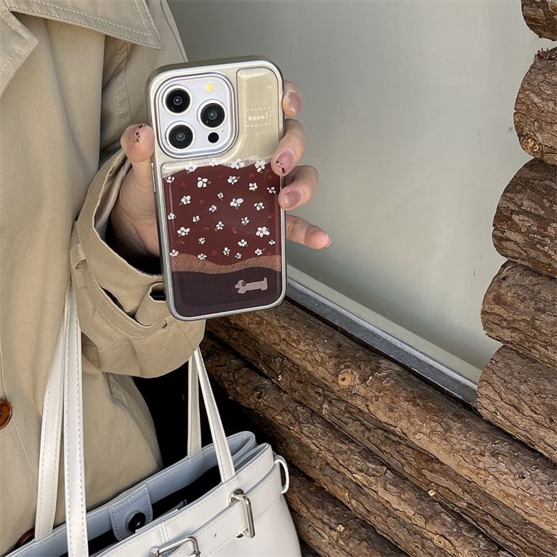 Floral Dog Phone Case