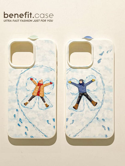 Couple Matching Snow Phone Case