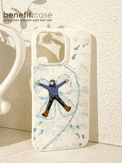 Couple Matching Snow Phone Case