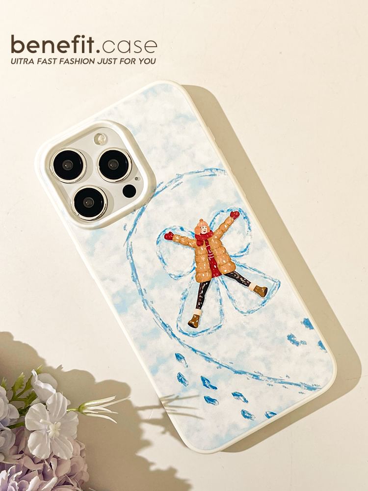 Couple Matching Snow Phone Case