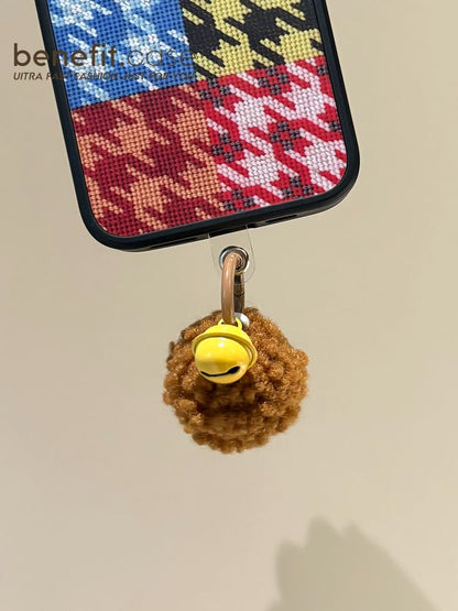 Bell Pom Pom Phone Charm