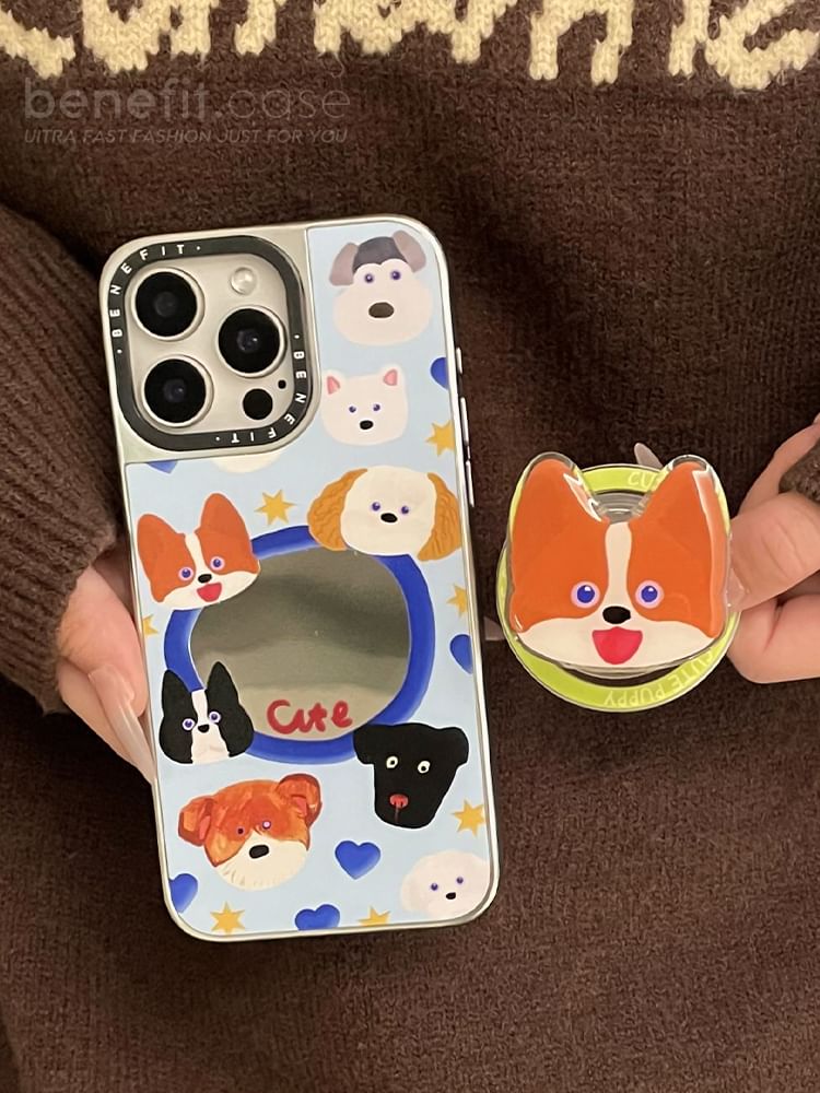 Dog Mirrored Phone Case