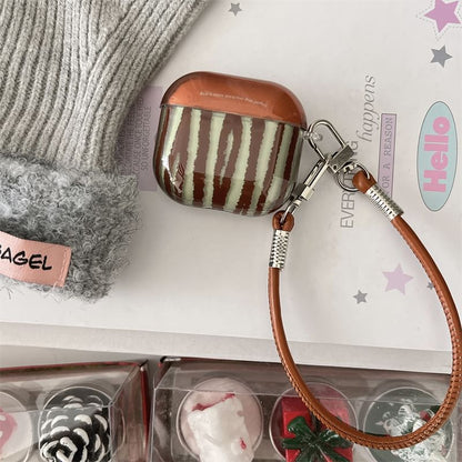Striped AirPods / Pro Earphone Case Skin / Strap / Set