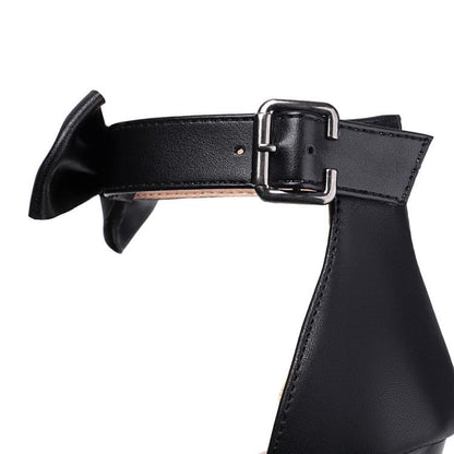High Heel Bow Detail Sandals