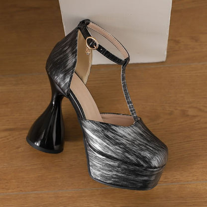 Chunky Heel Platform D'Orsay Sandals