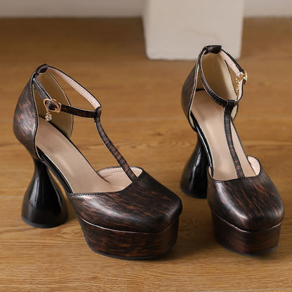 Chunky Heel Platform D'Orsay Sandals