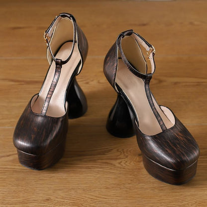 Chunky Heel Platform D'Orsay Sandals