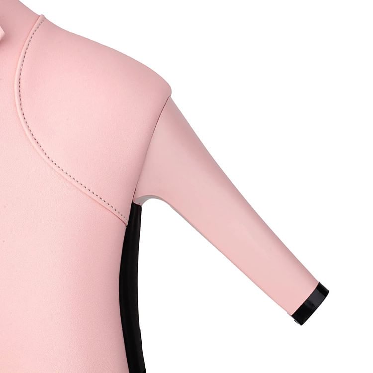 Peep-Toe High Heel Plain Short Boots