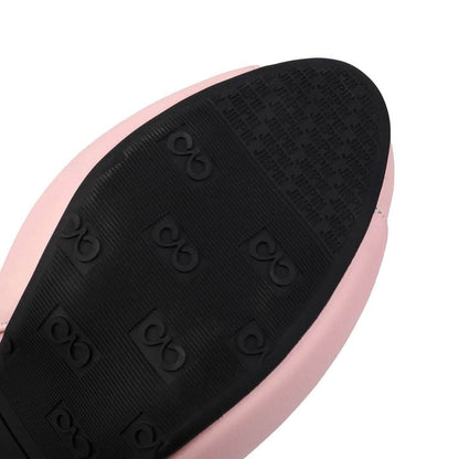 Peep-Toe High Heel Plain Short Boots