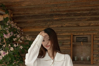Rhinestone Striped Shirt with High Rise Mini Skirt Combo