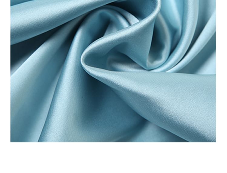 Spaghetti Strap Cowl Neck Plain Backless Satin A-Line Evening Gown