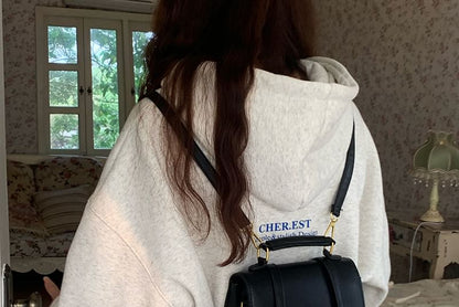 Faux Leather Plain Flap Backpack