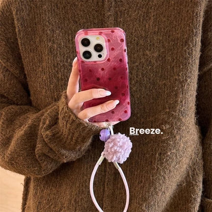 Polka Dot Phone Case / Strap / Set