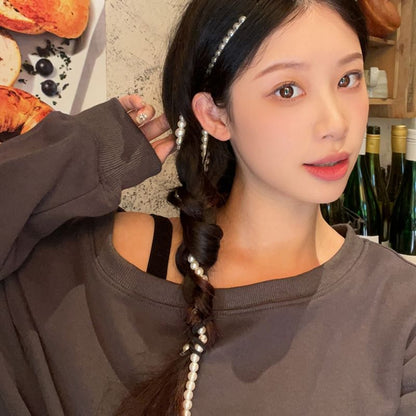 Faux Pearl Beaded Hairband
