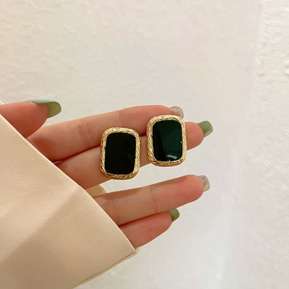 925 Sterling Silver Square Stud Earring