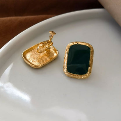 925 Sterling Silver Square Stud Earring