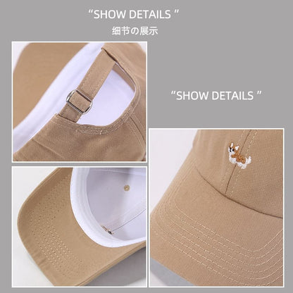 Corgi Embroidered Baseball Cap
