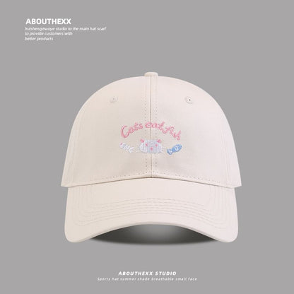 Cartoon Lettering Embroidered Baseball Cap