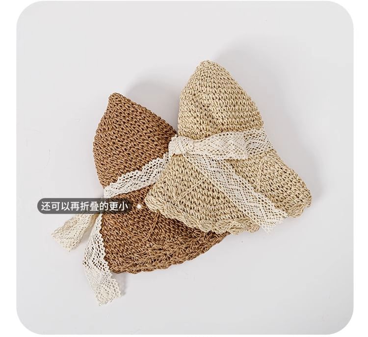 Bow Straw Sun Hat