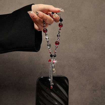 Strap Phone Faux Crystal Bow