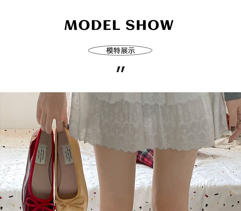 Bow Patent Leather Flats