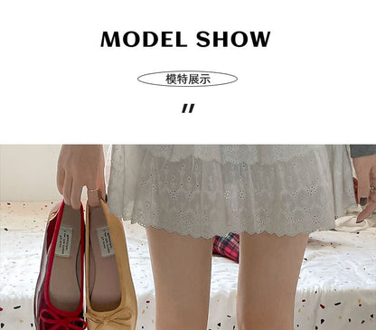 Bow Patent Leather Flats