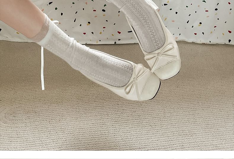 Bow Patent Leather Flats