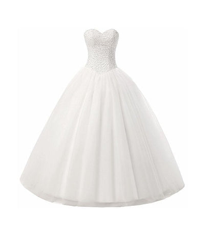 Wedding Mesh Gown Sequin Tube A-Line Panel Plain