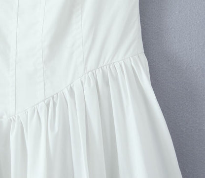 Lace Trim Fishbone Maxi A-Line Dress with Spaghetti Straps