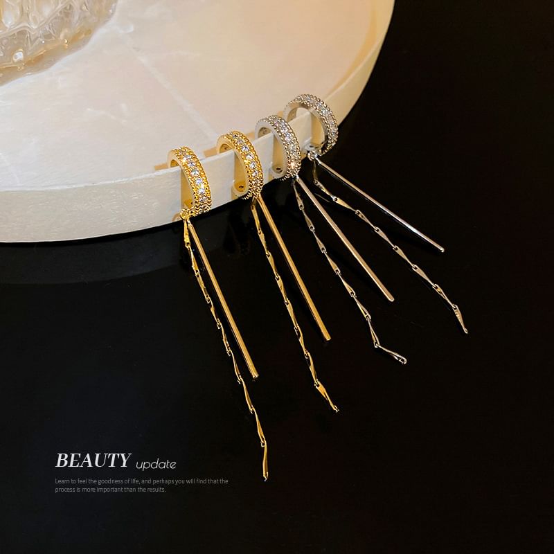 Rhinestone Cuff Earring