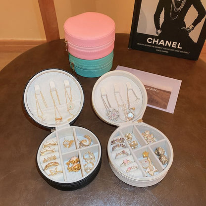 Plain Round Jewelry Storage Box