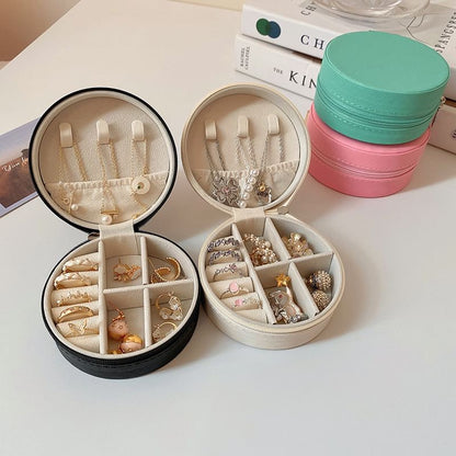 Plain Round Jewelry Storage Box