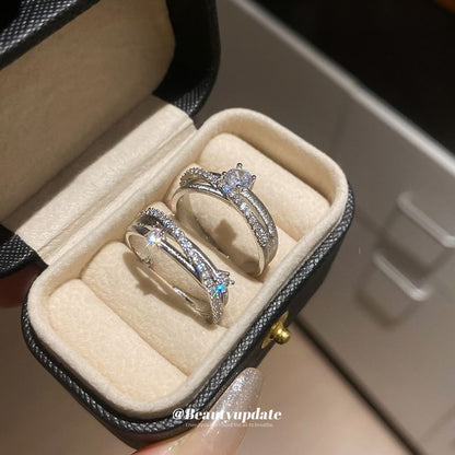 Cubic Zirconia Rhinestone Ring