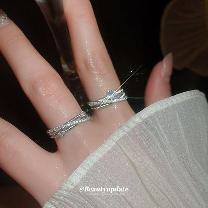 Cubic Zirconia Rhinestone Ring