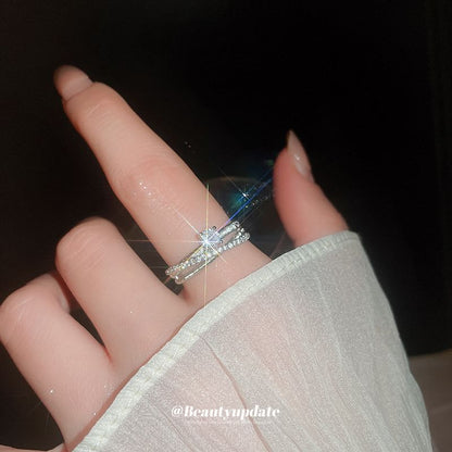 Cubic Zirconia Rhinestone Ring