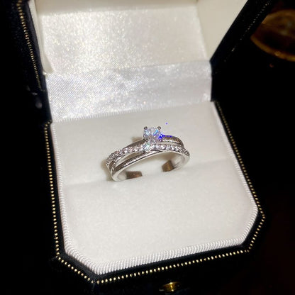 Cubic Zirconia Rhinestone Ring